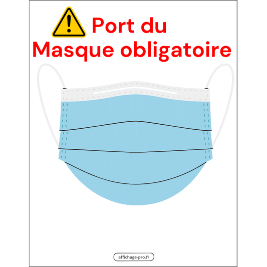 Affichage Obligatoire du Port du Masque