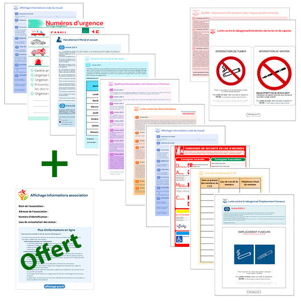 Affichage Obligatoire associations (inclus diffusion)