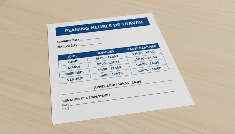 Affichage des horaires de travail : obligation légale et mise en place