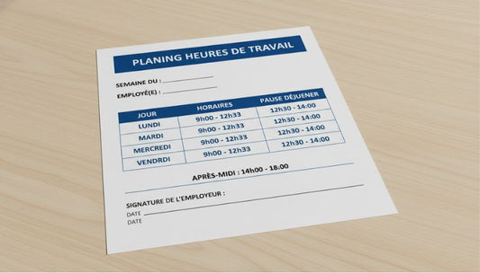 Affichage des horaires de travail : obligation légale et mise en place