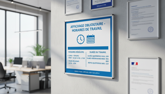 Affichage obligatoire durée du travail