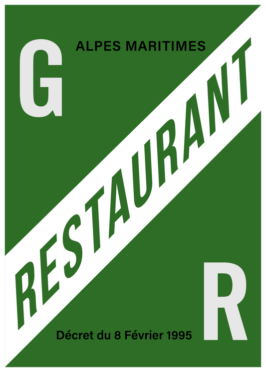 Licence  GR (Grande restauration) des Alpes maritimes / département 06