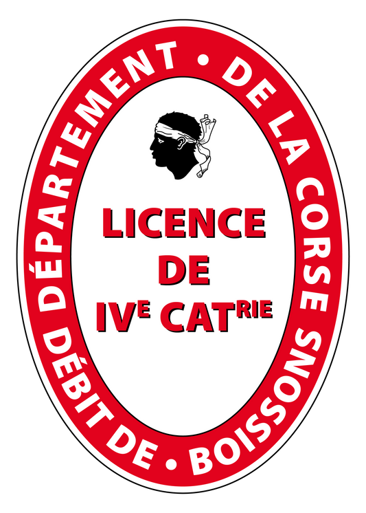 Licence  IV - 4 Corse/ département 34