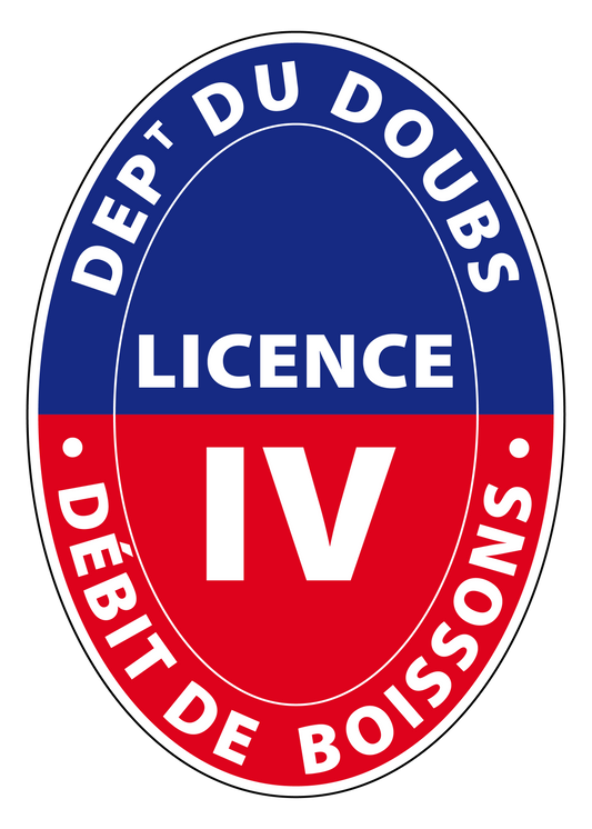 Licence  IV - 4 Doubs/ département 39
