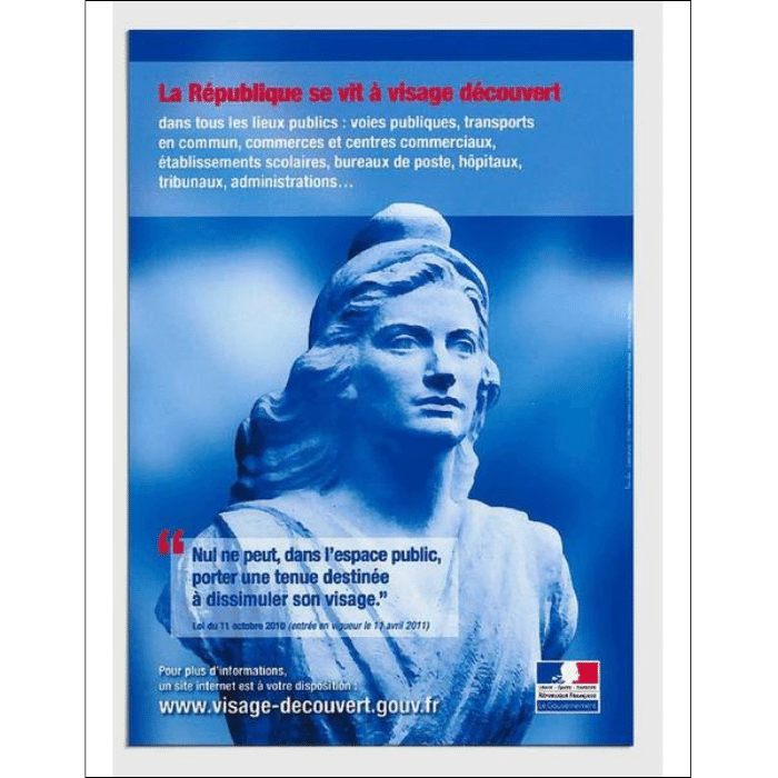 Affichage La R publique Se Vit Visage D couvert Affichage pro fr Affichage La R publique Se Vit Visage D couvert Affichage pro fr